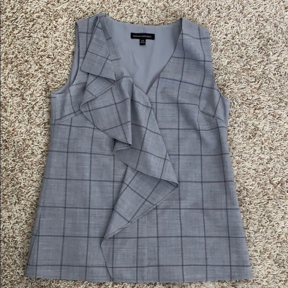 Banana Republic flannel blouse